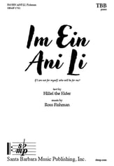 Im Ein Ani Li TBB choral sheet music cover